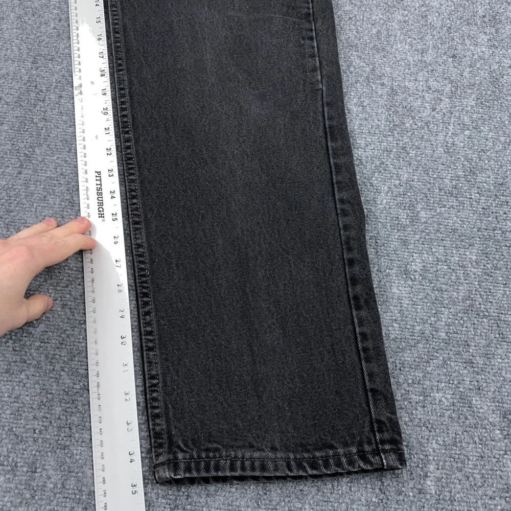 Vintage‎ Levi's 565 Wide Leg Jeans Mens 34x36 FITS 32x35 Black Loose Denim Y2K